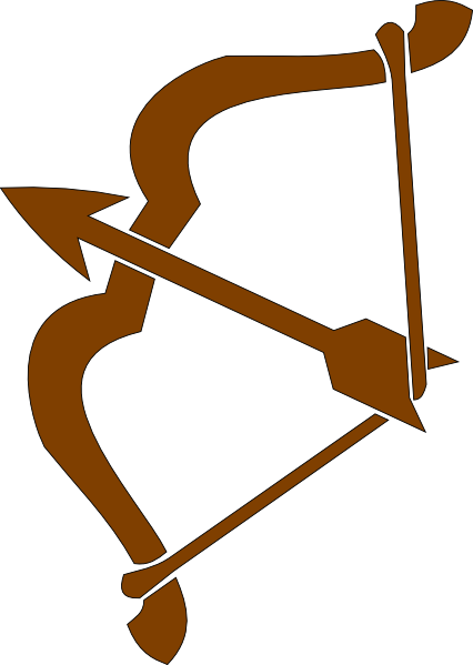Archer 3 Clip Art - Bow And Arrow Clip Art (426x599)