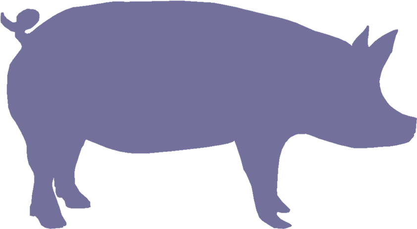 Pig Face Silhouette - Cute Pig Silhouette Png (936x648)