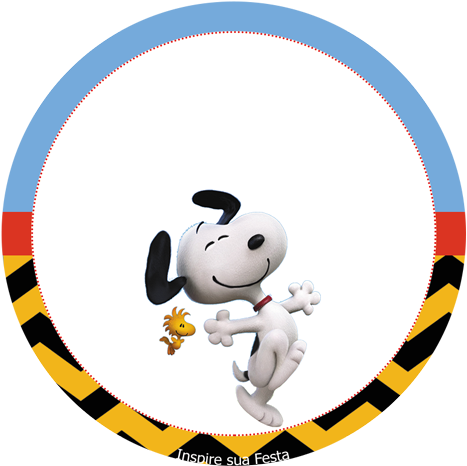 Snoopy Kit Festa Grátis Inspire Sua Festa ® - Snoopy E Charlie Brown Png (500x500)