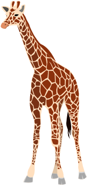 Free Vector Giraffe Clip Art - Giraffe Clip Art (600x459)