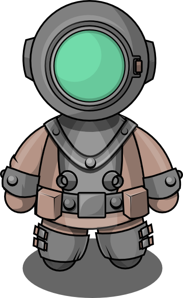 Free To Use Public Domain People Clip Art - Underwater Diver Clipart (360x585)