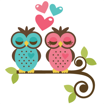 Owls In Love Svg File For Scrapbooking And Cardmaking - Owls In Love Clipart (432x432)