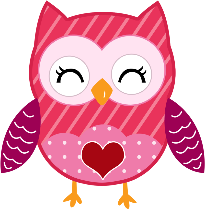 Valentine Cute - Minus - Valentines Clip Art Owl (900x900)