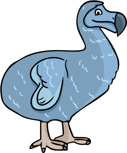 T Rex Clipart - Extinct Animals Clip Art (488x584)