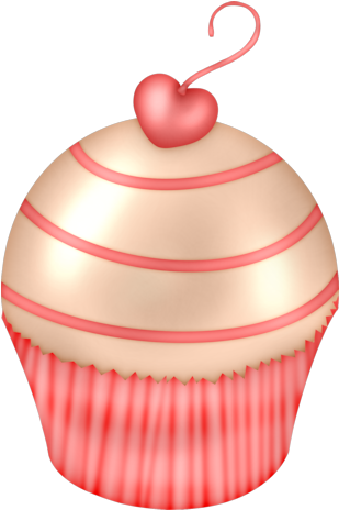 Cupcake Clipart, Cupcake Art, Art Cupcakes, Pretty - Cupcake (357x500)