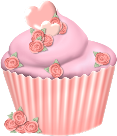 Pinky Peach Valentine - Cupcake (484x500)