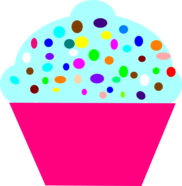 Cartoon Cupcake Vector Illustrationclip Art Guy Toon - Cupcake Clipart (588x600)