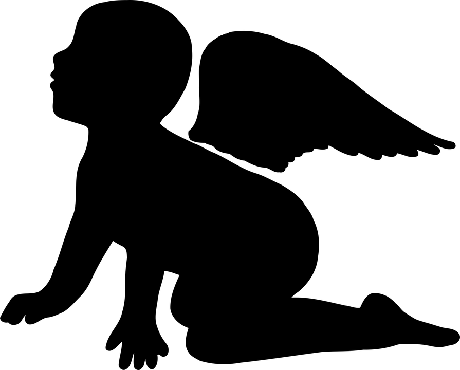 Angel, Boy, Cherub, Divine, Religion - Boy Angel Silhouette Png (1280x1030)