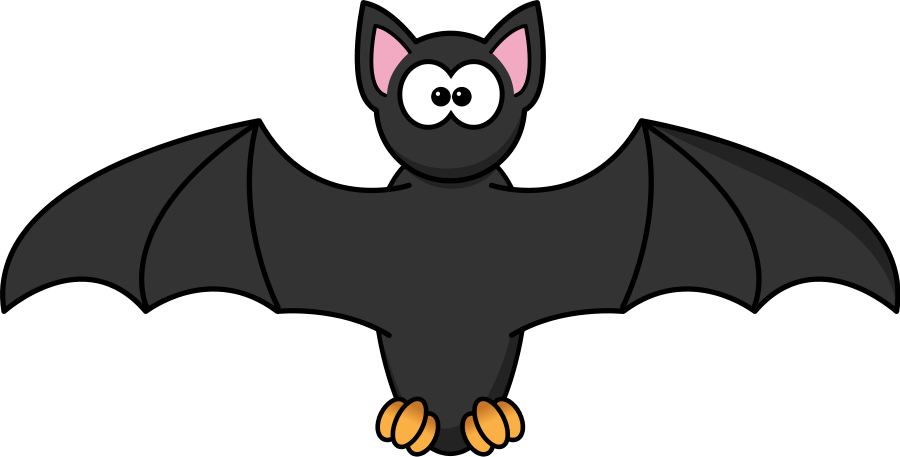 Fledermaus Flügel Halloween Unheimlich Ang - Clip Art Of Bat (900x457)