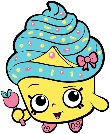 Cupcake Clipart Shopkins - Desenhos Para Colorir Shopkins (422x515)