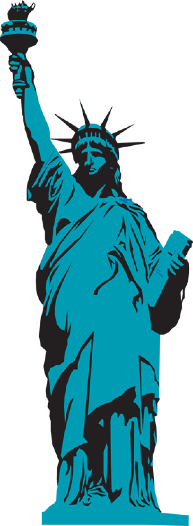Clipart Statue Of Liberty Many Interesting Cliparts - Statue Of Liberty (640x1739)