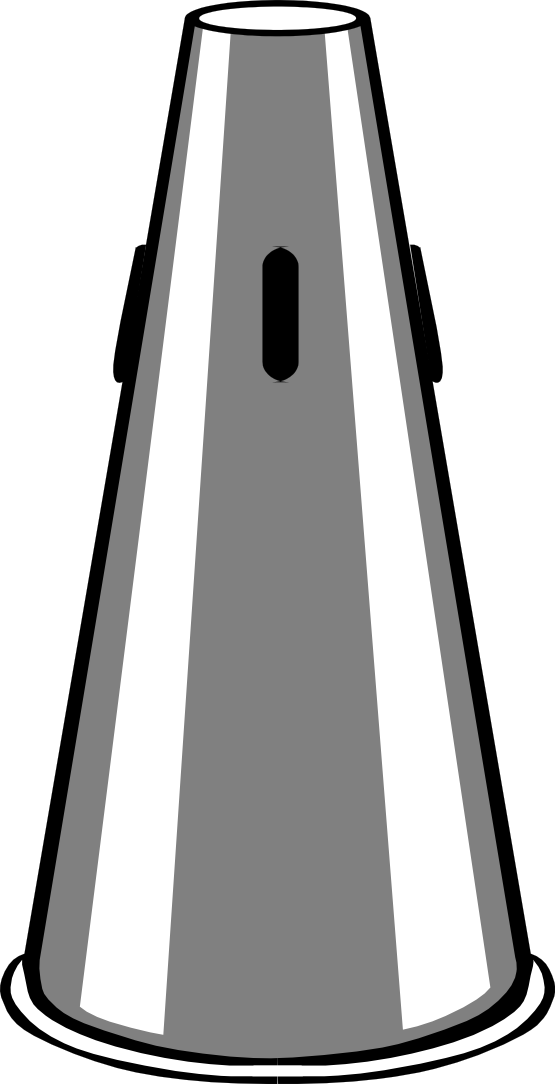 Trumpet Mute Png Images - Clip Art (555x1084)