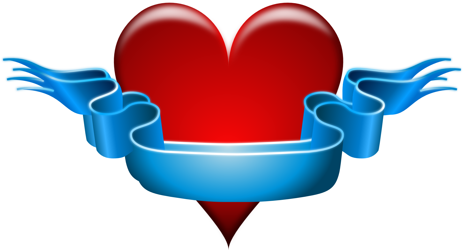 Valentines Day Origin - Heart With Ribbon (1920x1166)