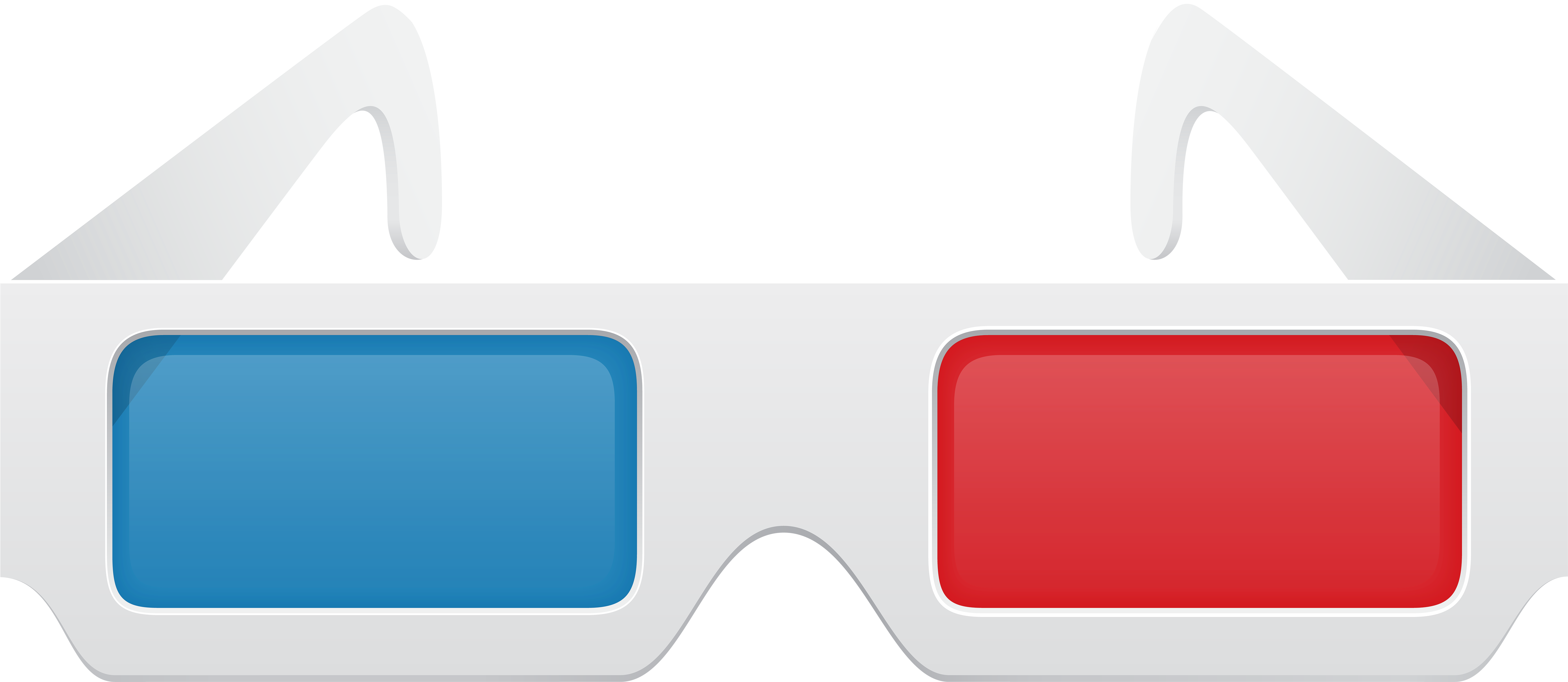Cinema 3d Glasses Png Clip Art - Transparent Background 3d Glasses -  (6000x2609) Png Clipart Download