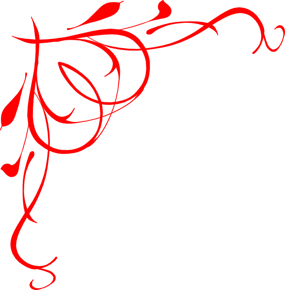 Red Heart Swirls Clip Art At Clker - Red Swirls Png (588x597)