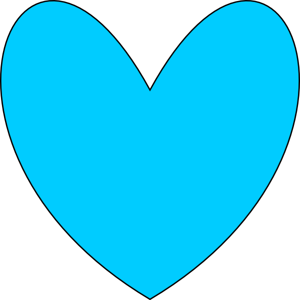 Blue Heart Clip Art At Clkercom Vector Online Royalty - Mint Green Heart Clipart (600x600)