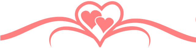 Swirls And Hearts - Pink Heart Ribbon Tile Coaster (640x480)