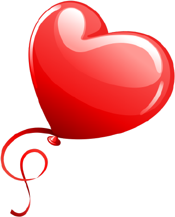 Png Клипарт "3d Hearts" - Heart Balloon Vector Free (400x502)