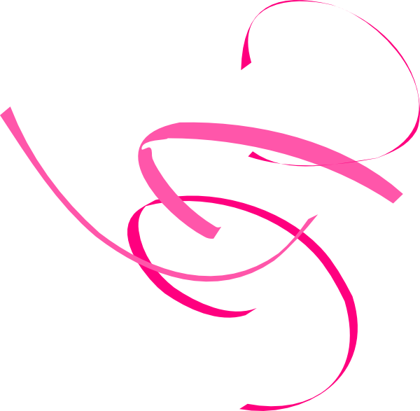 Pink Swirl Clip Art At Clker - Pink Swirls Clipart (600x587)