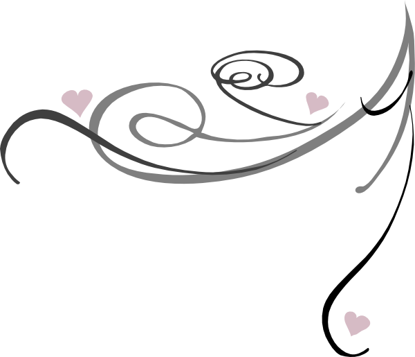 Decorative Swirl Clip Art At Clker - Red Swirls (600x515)