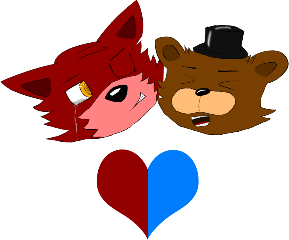 [fnaf- Frexy] Thank You, You Made My Heart Full - Fnaf Heart (1007x794)