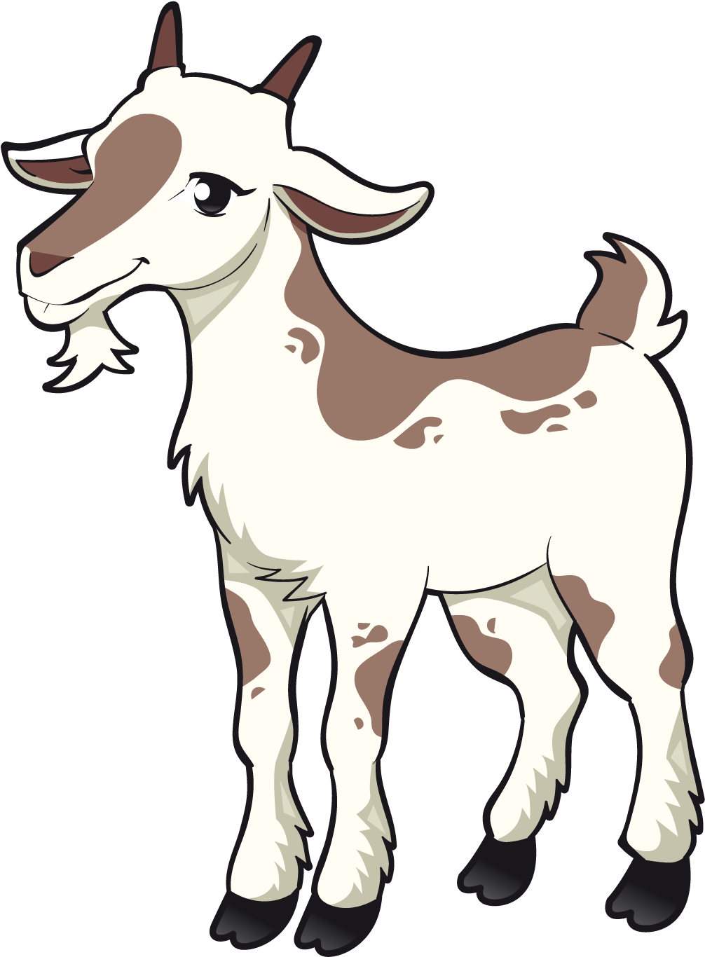 Goat Sheep Clip Art - Three Billy Goats Gruff Clipart (1600x1600)