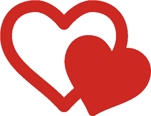 Thank You - Two Hearts Icon Png (512x512)