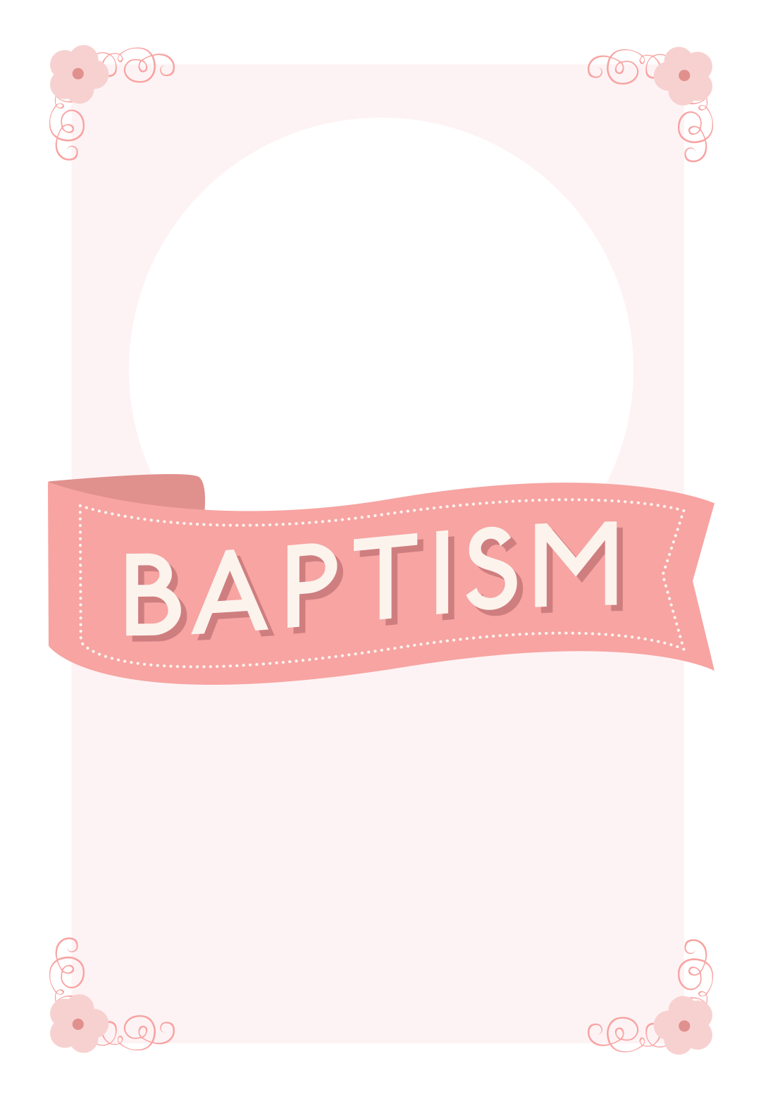 Free Printable Baptism & Christening Invitation Template - Free Printable Cards Baptism (1080x1560)