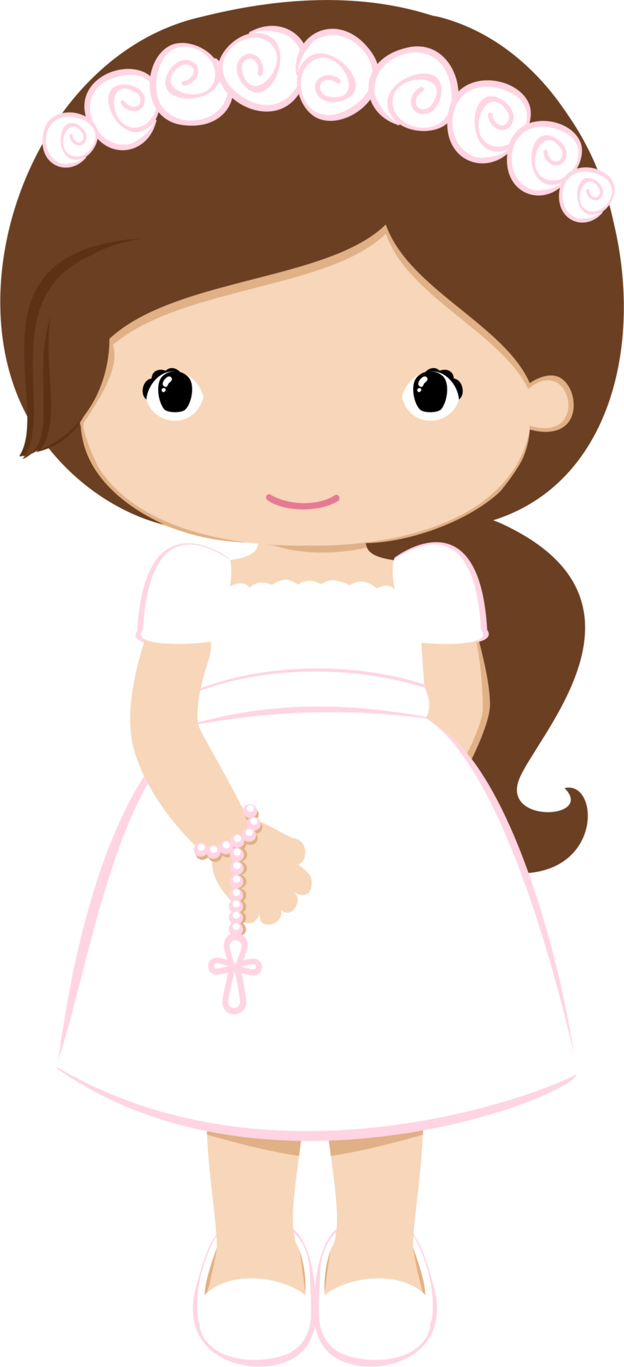 Pin By Dennise Ruiz On Clip Art - Niña Para Primera Comunion (876x1920)
