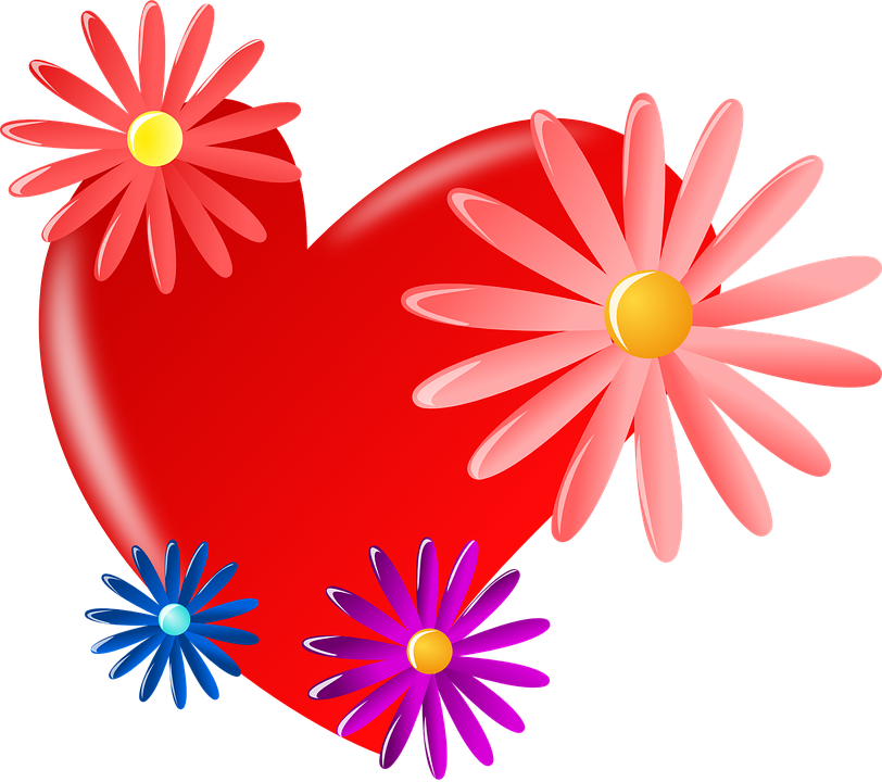 Heart Love Red Flower - Mothers Day Coaster (812x720)