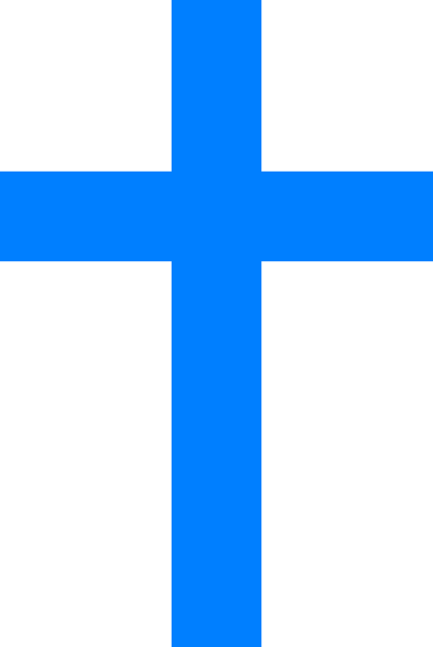 Blue Cross Clip Art (396x592)