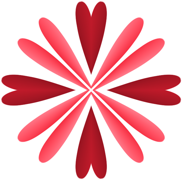 Heart Design Red Pink Design Heart Decoration - Red (720x720)