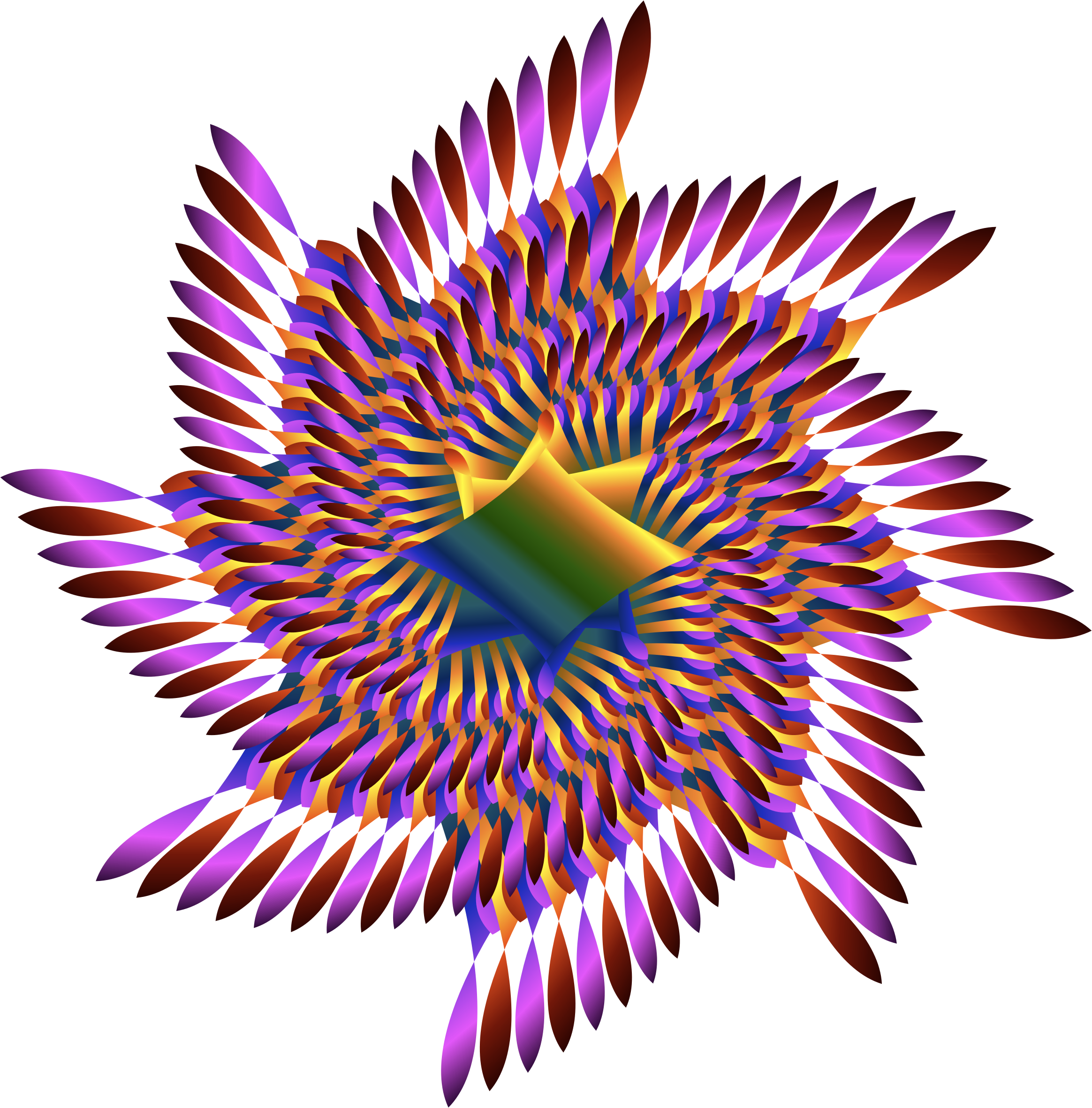 Colorful Refraction Heart Psychedelic Clipart Icon - Graphic Design (2328x2362)