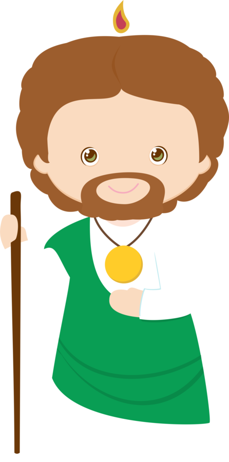 Amigos De Jesús - San Judas Tadeo Animado Png (1487x3001)