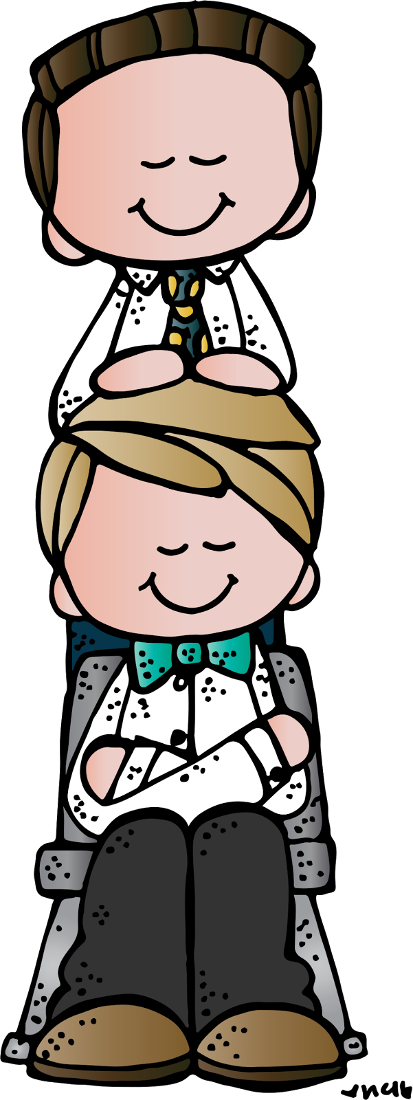 Melonheadz Lds Illustrating - Melonheadz Clipart Baptism (601x1600)
