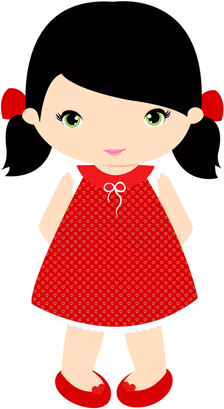 Preview - Minus - Clipart Little Girl (900x1462)