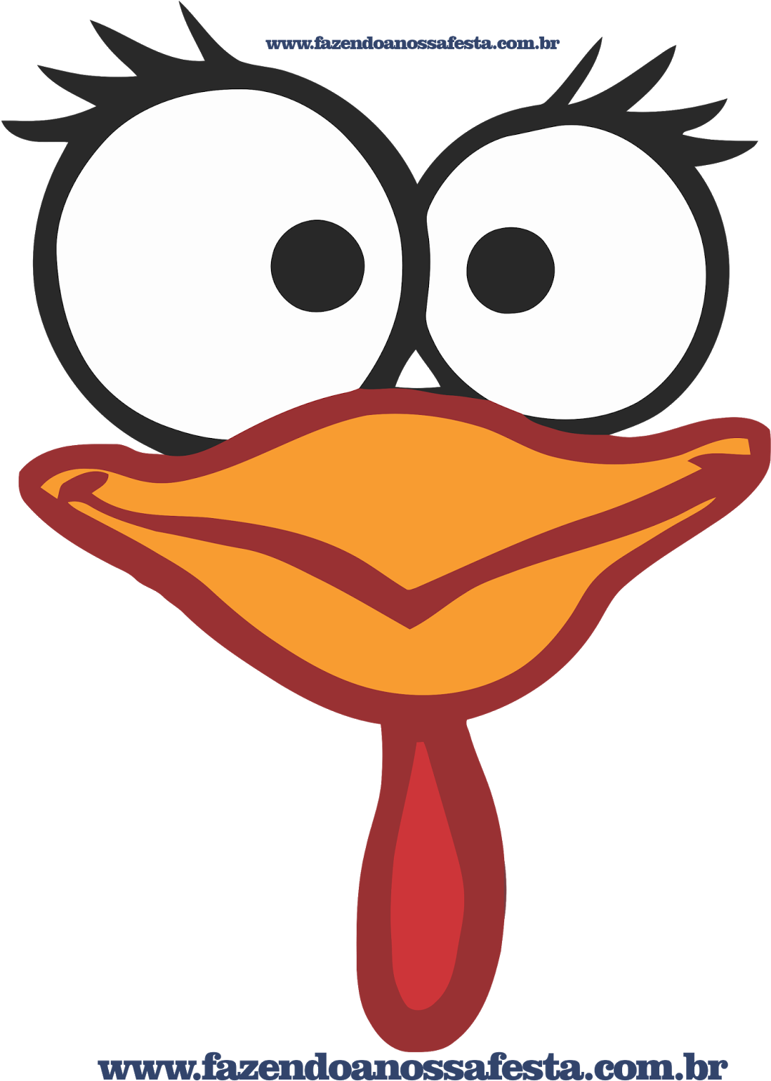 Plaquinhas Divertidas Da Galinha Pintadinha - Rostinho Da Galinha Pintadinha (1131x1600)