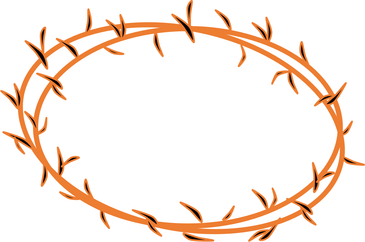 Jesus - Crown Of Thorns Clipart Png (1212x804)