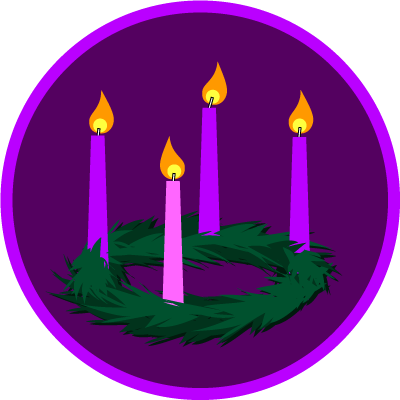 First Sunday Advent Wreath Clipart - Brooklyn Dodgers Logo 1947 (400x400)