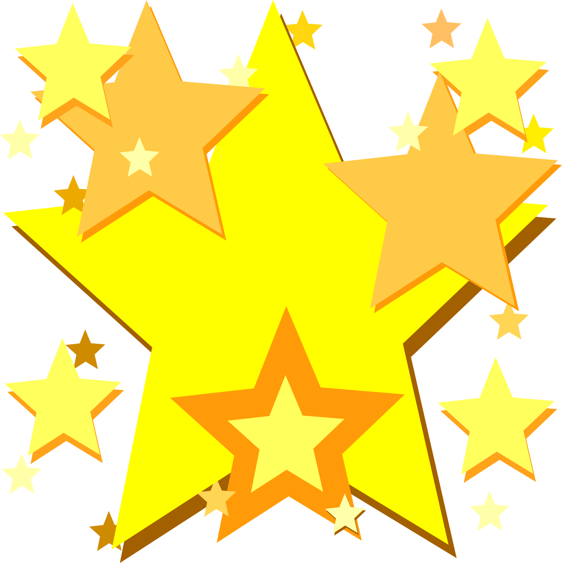 Yellow Star - Free Clip Art Stars (1919x1920)