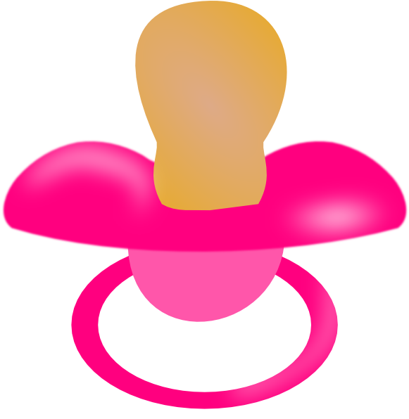 Baby Pacifier Clip Art Clipart - Pacifier Clipart (594x597)