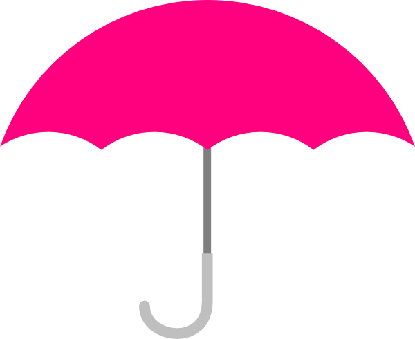 Pink Umbrella Clip Art (600x490)