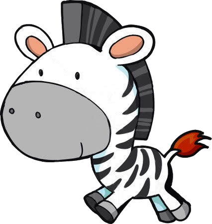 Cute Adorable Baby Zebra Sitting - Zebra Cartoon (426x450)