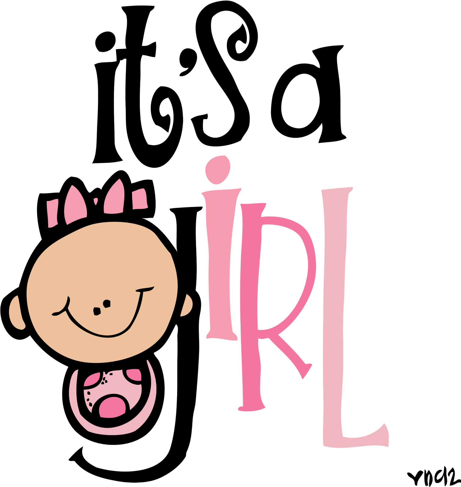 Congratulations To Ginnie, - Its A Girl (1534x1600)