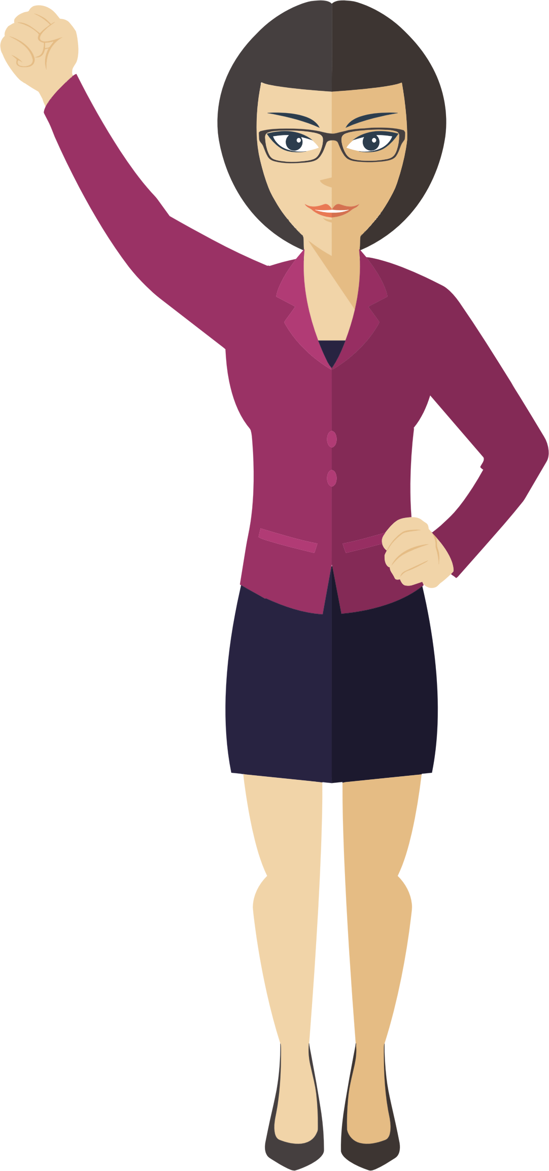 Business Woman Clipart - Business Woman Png (2444x3483)