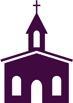 Cornerstone Bulletin Board - Church Symbol On A Map (360x360)