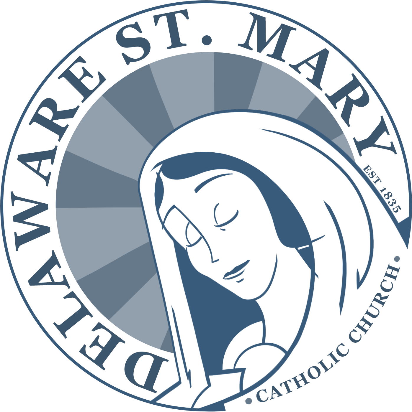 Mary Catholic Church, Delaware, - St Mary's Church Logo (1459x1459)