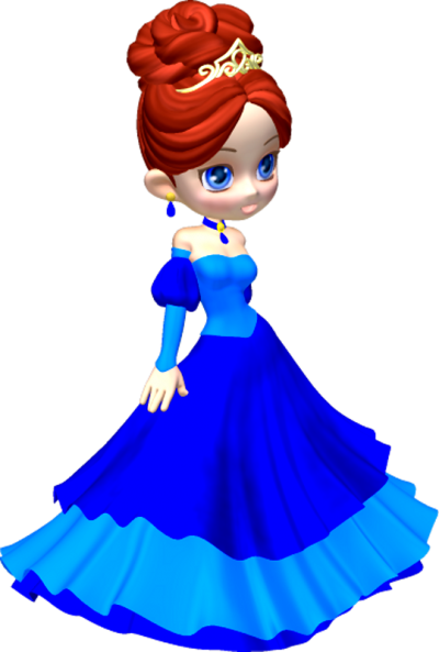 Princess Clip Art Clipart Free Clipart Microsoft Clipart - Princess In Blue Clipart (400x593)
