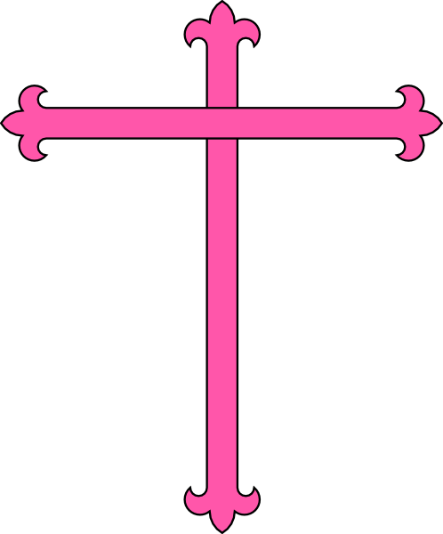 Pink Cross Clip Art - Clip Art (498x600)