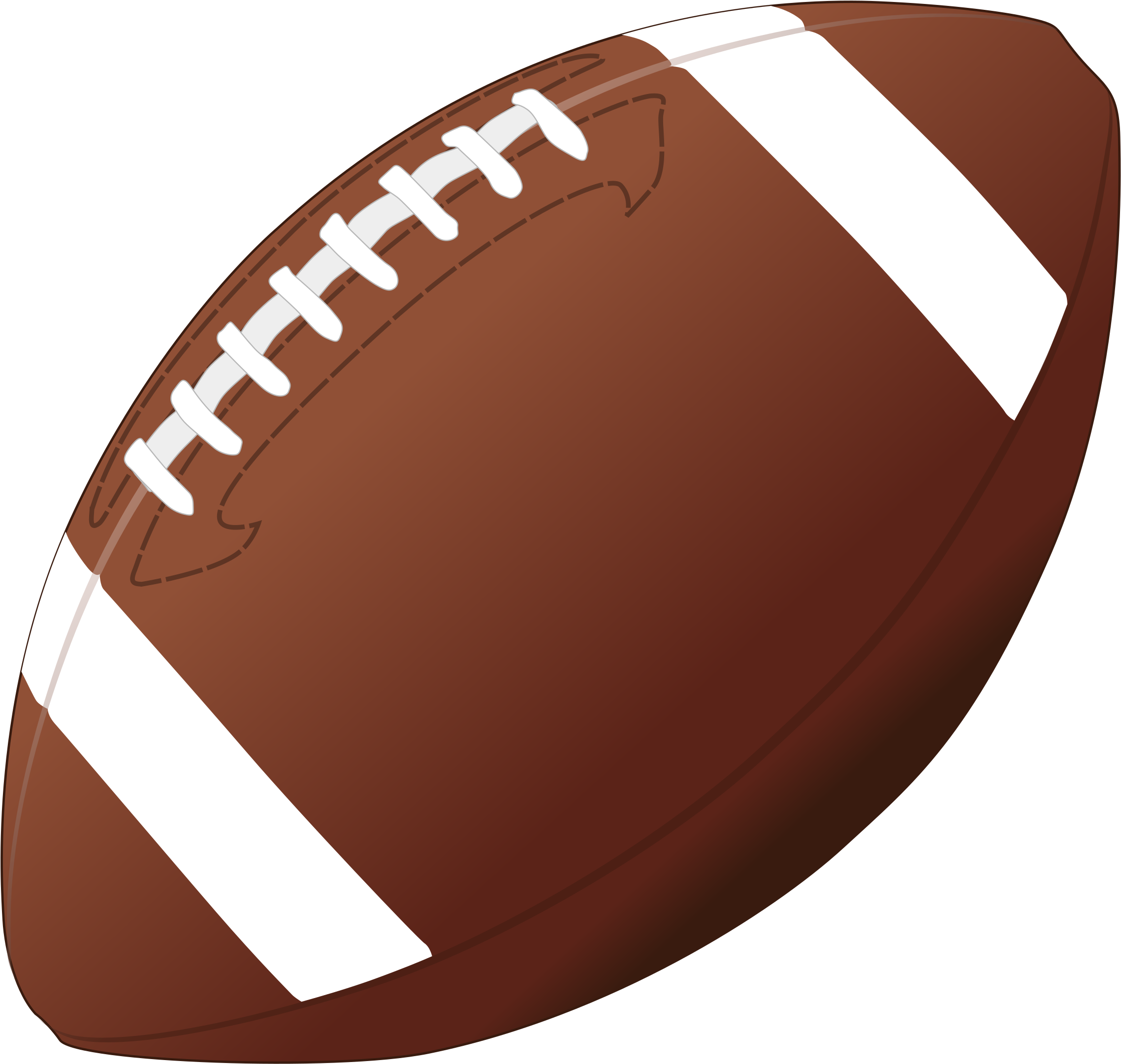 Illustration Of A Football - Football Clipart Png (2400x2400)